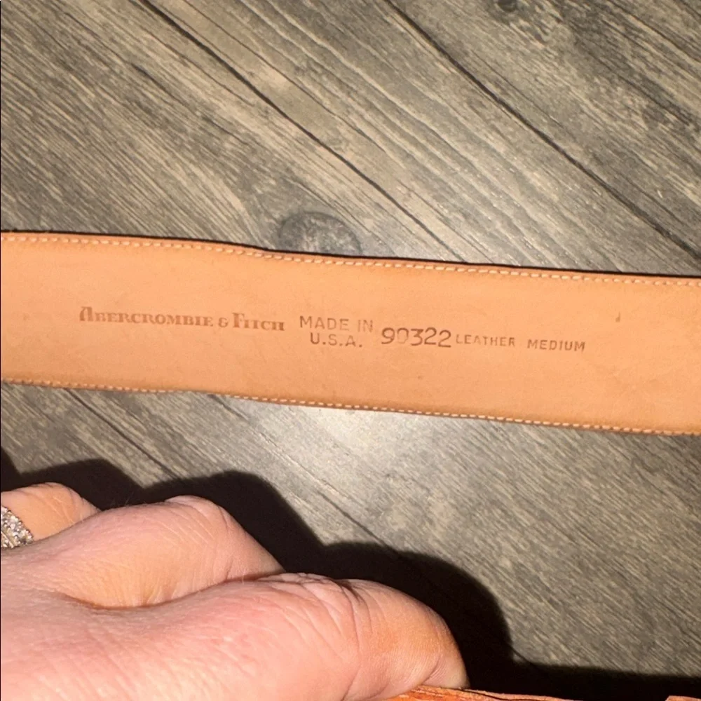 Vintage Abercrombie & Fitch Y2K wide leather belt